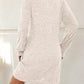 Womens Long Sleeve Dresses Casual Fall Sweater Dress Work Winter Fashion 2025 Crew Neck Lace Mini Dressy Sexy Clothes