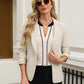 Womens Tops Dressy Casual V Neck Color Block Business Casual Blouses Long Sleeve Work Shirts Fall Trendy Clothes