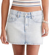 Women'S Low-Rise Denim Mini Skir