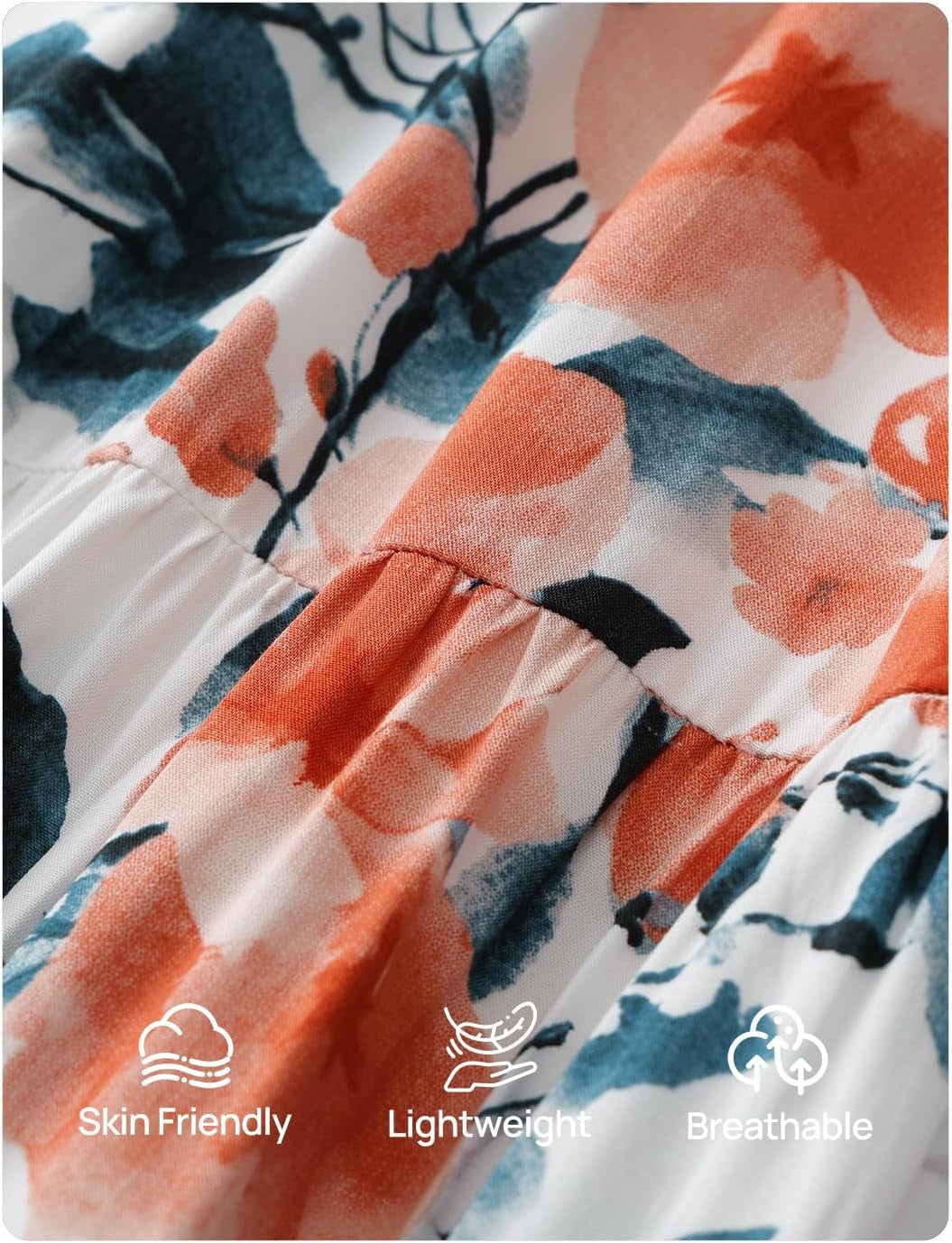 Fall Dresses for Women 2025 Long Sleeve Boho Floral V Neck Empire Waist a Line Casual Flowy Wedding Guest Maxi Dress