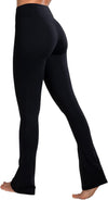 High Waist Mini Flared Leggings for Women, Tummy Control Casual Flare Yoga Pants for Yoga Workout Gym