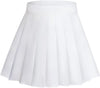 Womens Girl High Waisted Pleated Skirt A-Line Mini Skirt School Uniform Skater Tennis Skirts with Lining Shorts