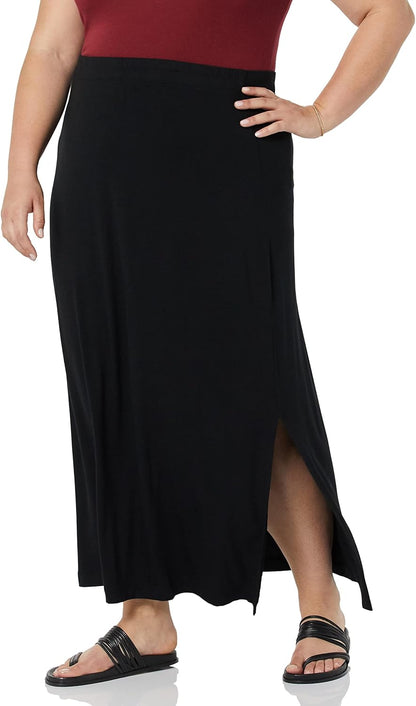 Women'S Lightweight Knit Maxi Skirt