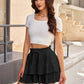 Shorts for Women Ruffled Tiered Pleated Mini Skirts Boho High Waist Flowy Comfy Tennis Golf Skorts
