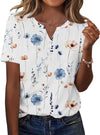 Womens Summer Tops Casual Short Sleeve V Neck Shirts Business Dressy Work Blouses