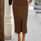 Corduroy Skirt Women Fall Fashion 2025 High Waisted Pencil Midi Skirts Business Casual Work Office Winter Outfit
