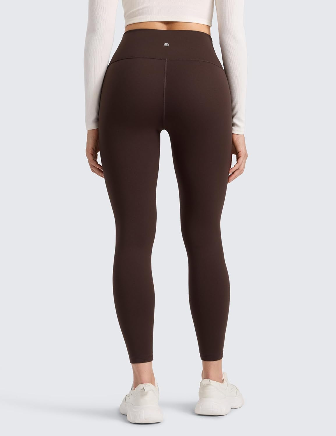 Womens Fleece Lined Leggings 25'' Matte - Casual Lounge Workout Yoga Thermal High Waisted Pants Winter Warm