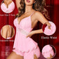 Womens Sweetness Cami Set Lace Camisole Lingerie Nightwear Sexy Pajamas Lounge Sets