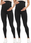 Women'S Maternity Leggings over the Belly Pregnancy Active Wear Workout Yoga Tights Pants