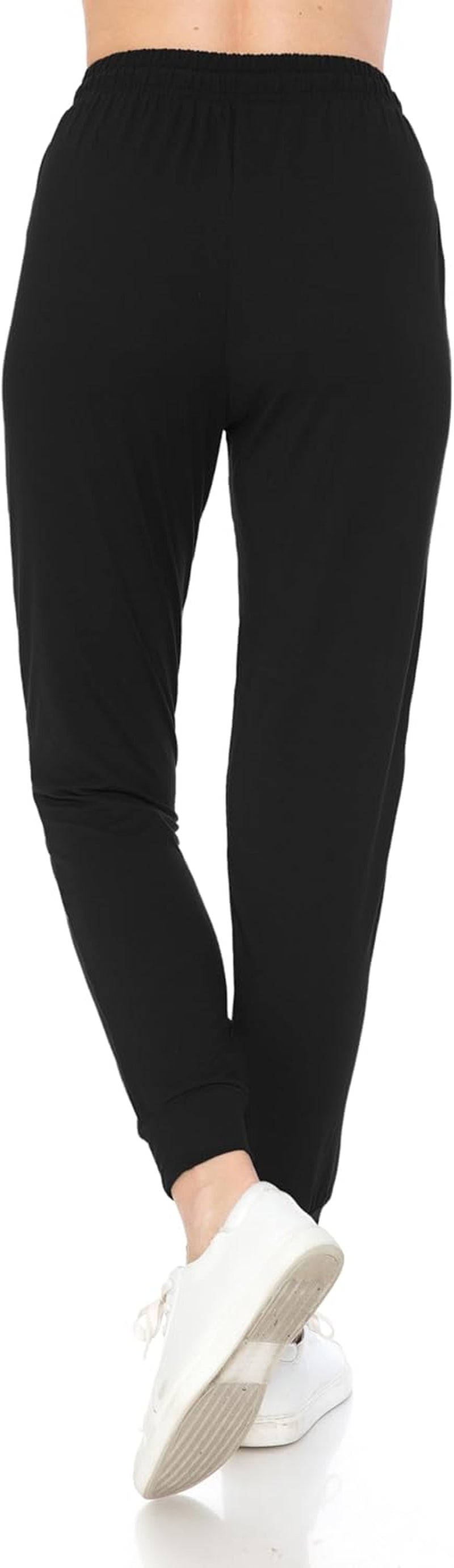 Women'S Jogger Track Cuff Sweatpants with Pockets for Yoga, Workout
