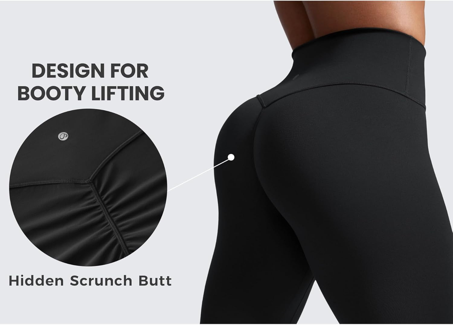 Secretsculpt Womens Butterlift Scrunch Butt Workout Leggings 25" - No Front Seam High Waisted Yoga Pants Booty