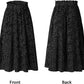 Womens High Waist Polka Dot Pleated Maxi Skirt Midi Swing Skirt Beach Vacation Cruise Outfits with Pockets