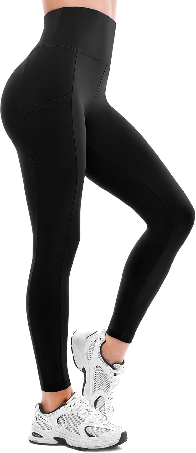 Leggings with Pockets for Women 2 Packs,Women'S High Waisted Yoga Leggings Gym for Workout