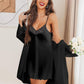 Lingerie for Women 2 Pack Silk Nightgowns Babydoll Negligee Sexy Slip Nighty Satin Chemise Teddy Sleepwear