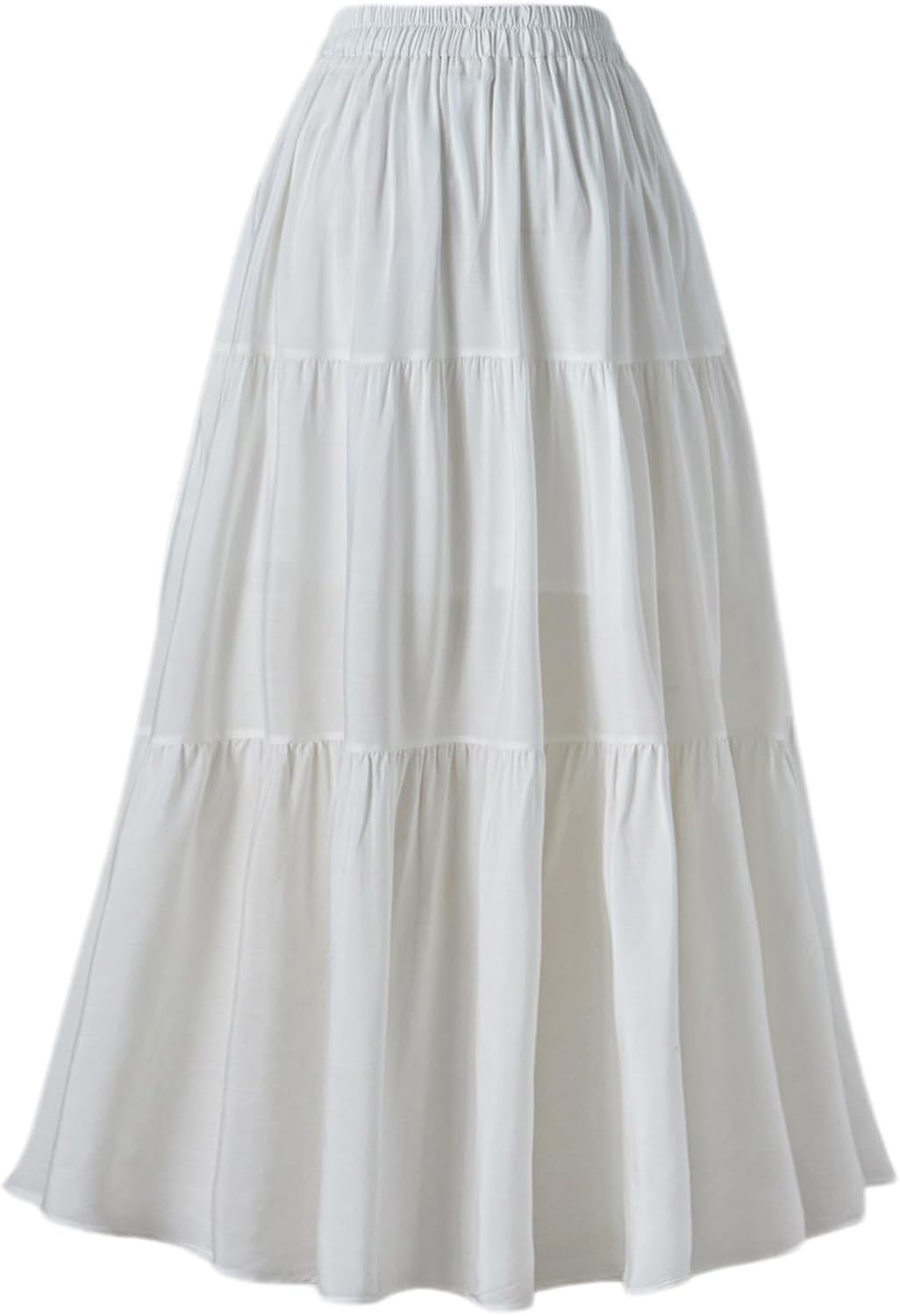Women'S Summer Long Flowy Renaissance Skirt with Pockets - Boho High Waist A-Line Maxi Skirt