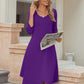 Midi Women 3/4 Sleeve Dress Casual Dresses with Pockets 2025 Fall a Line Dress Elegant Formal Modest Dresses