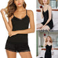 Women Cami Pajama Set Modal Sleepwear Lace Trim Short PJ Set with Shorts