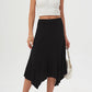 Women'S Flowy Handkerchief Hemline Midi Skirt