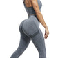 Workout Leggings Sets for Women, Gym Scrunch Butt Butt Lifting Seamless Leggings 3 Piece