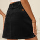 Women'S Jean Skirt High Waist Summer Stretch Zimbaplatinum Denim Skirt Button Knee Length Skirt with Pockets