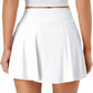 Womens Tennis Skirt with Pockets Shorts Crossover High Waisted Athletic Skorts Skirts for Golf Running Workout