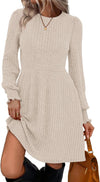 Dresses for Women 2025 Long Sleeve Fall Fashion Casual Sweater Dress Trendy Outifts
