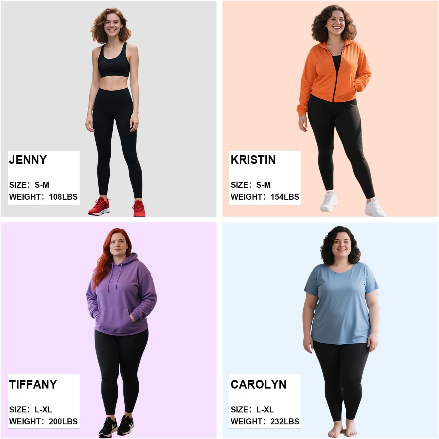 5 Pack Leggings for Women-High Waisted Tummy Control Soft Casual Workout Black Yoga Pants with Pockets