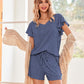 Women'S Pajamas Set Ruffle Sleeves Sleepwear V Neck Comfy 2 Piece Pjs Loungewear Set with Pockets S-XXL