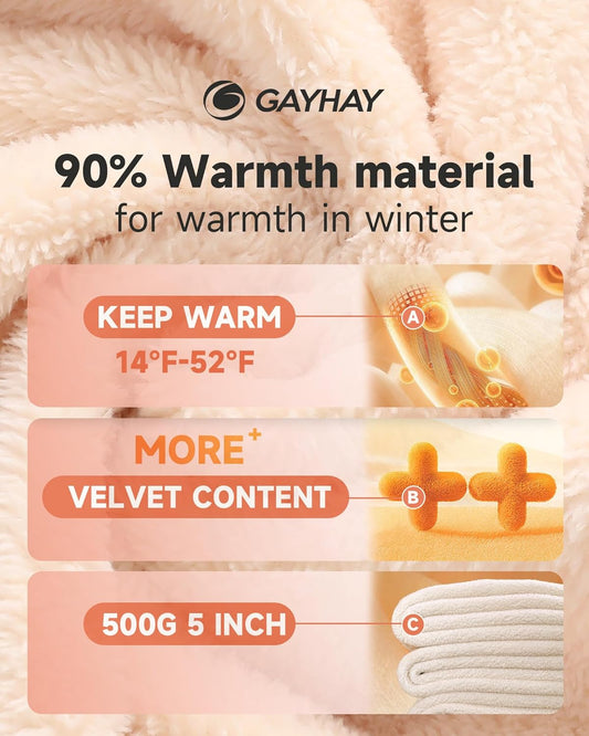 Fleece Lined Leggings for Women – Thick Winter Warm Thermal High Waisted Tummy Control Workout Yoga Pants