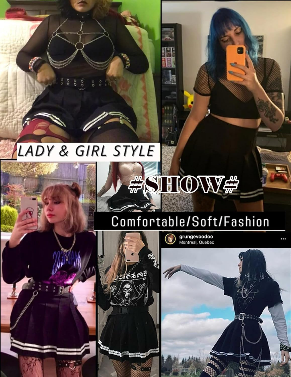 Womens Pleated Skirt School Uniform Skirt Mini Skirt Pleated Cheer Skirt