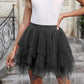 Women'S Tulle Skirts High Low Layered Puffy Fairy Skirt Mini Party Costume Irregular Adults Tutus