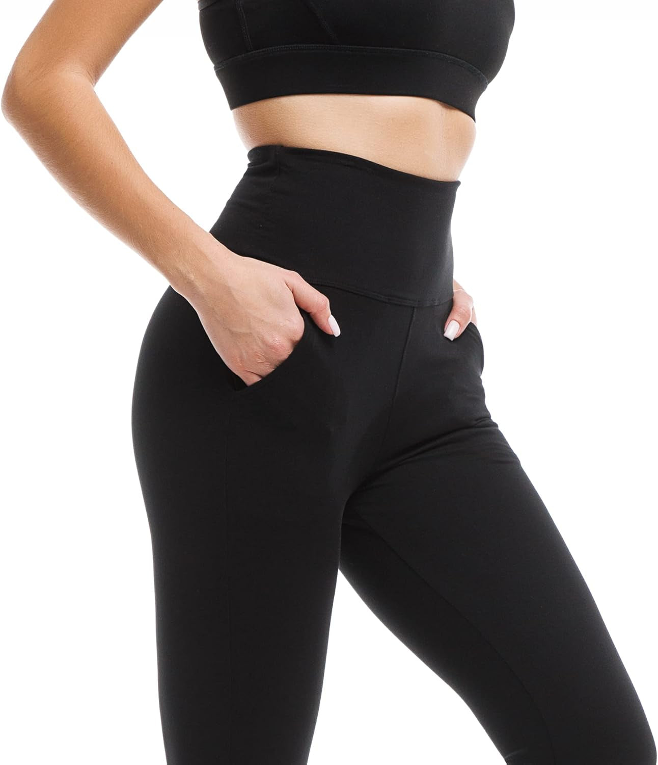 Leggings with Pockets for Women, High Waisted Leggings Buttery Soft Non See through Workout Yoga Pants
