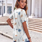 Womens Summer Tops Casual Short Sleeve V Neck Shirts Business Dressy Work Blouses
