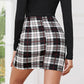 Women'S Bodycon Ruched Tulip Mini Skirt Elastic High Waist Asymmetrical Short Skirts