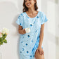 6 Pack Nightgowns for Women Soft Sleepwear Short Sleeve Women'S Nightgowns Print Sleepdress