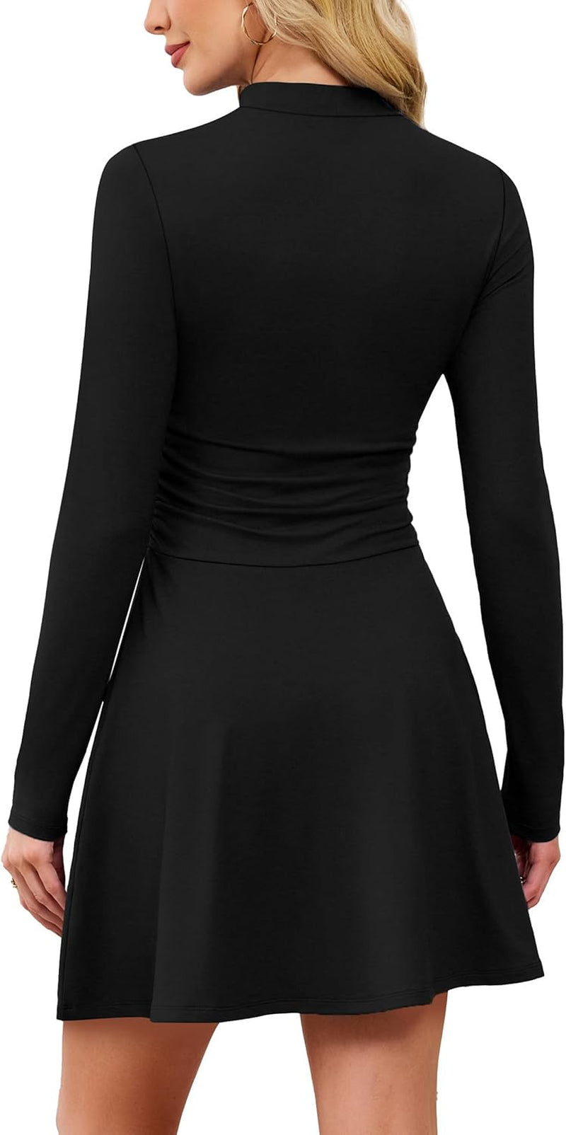 Long Sleeve Dress Fall Homecoming Formal Party Club Mini Dresses Date Outfits