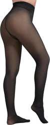 2025 One-Seam Fleece Lined Tights More Warmth Fake Translucent Pantyhose High Waist Thermal Legging Women