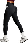 Scrunch Butt Lifting Leggings with Pockets for Women Tummy Control Compression Leggings No Front Seam Yoga Pants