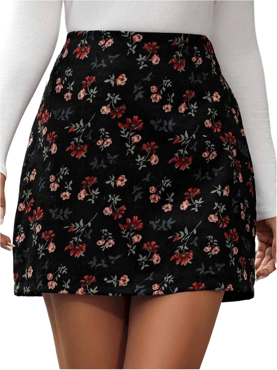 Women'S Floral a Line Skirt Vintage Boho Mini Skirts Fall Outfits