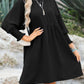 Womens Fall Dresses Casual Tunic Dress Short Sleeve Crew Neck Flowy Babydoll Dress