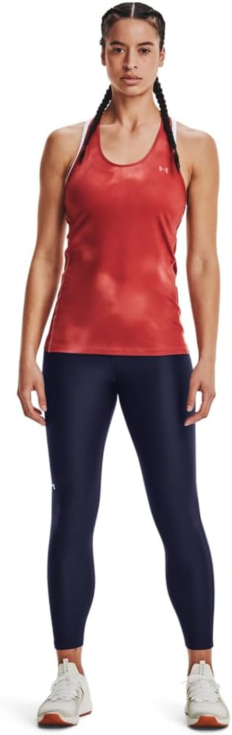 Womens Heatgear Armour High Waisted Ankle No-Slip Leggings