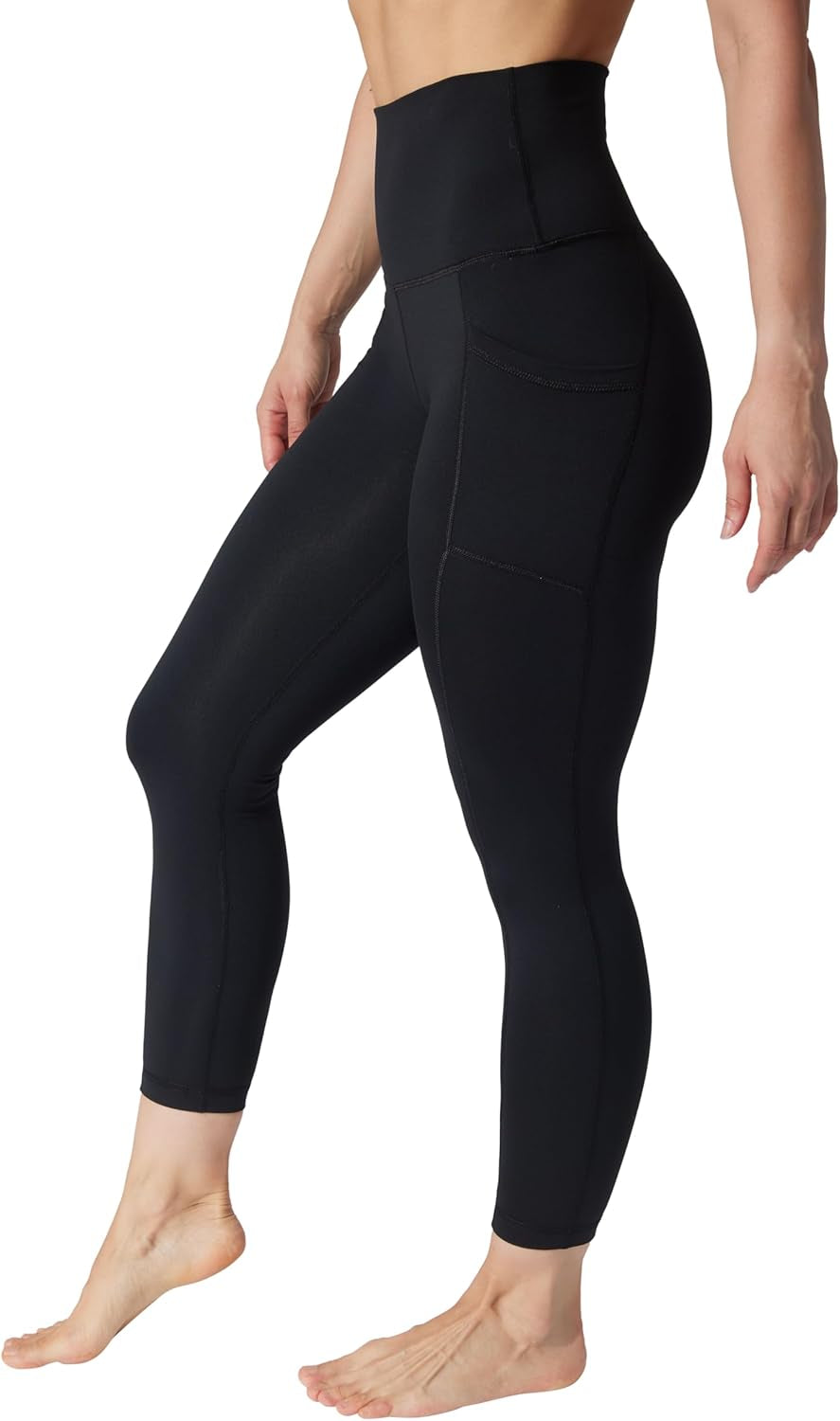High Waist Ultra Soft 7/8 Ankle Length Leggings with Pockets for Women