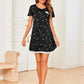 Women'S Nightgown Sleepwear Soft Sleepshirt Short Sleeve Lace Trim Nightshirt Sexy Pajama Dress