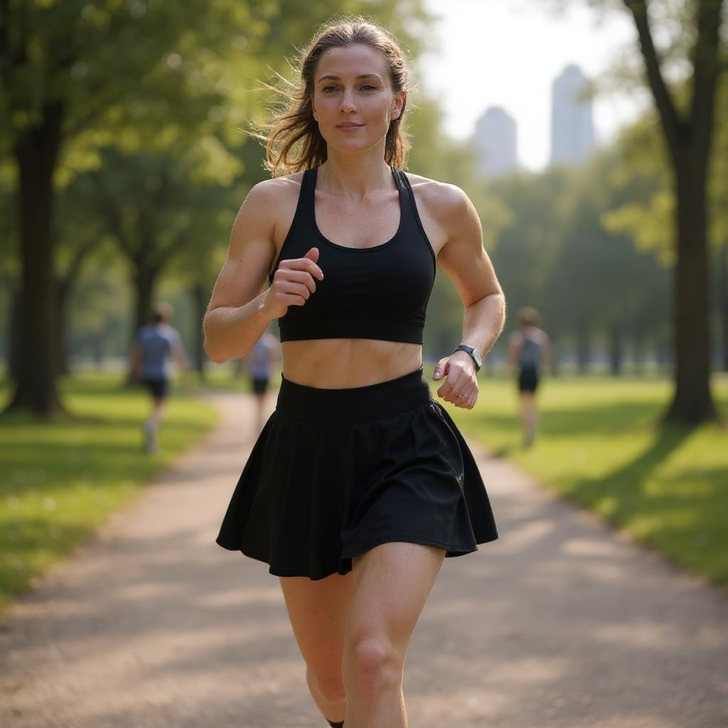 Mini Skirts for Women Basic Skater Pleated Flowy High Waisted Casual Short Skirt