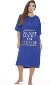 Short Sleeve Nightgown Sleep Dress for Women Sleepwear