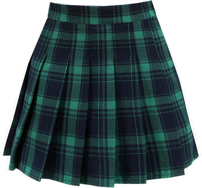 Women'S High Waist A-Line Pleated Mini Skirt Short Tennis Skirt