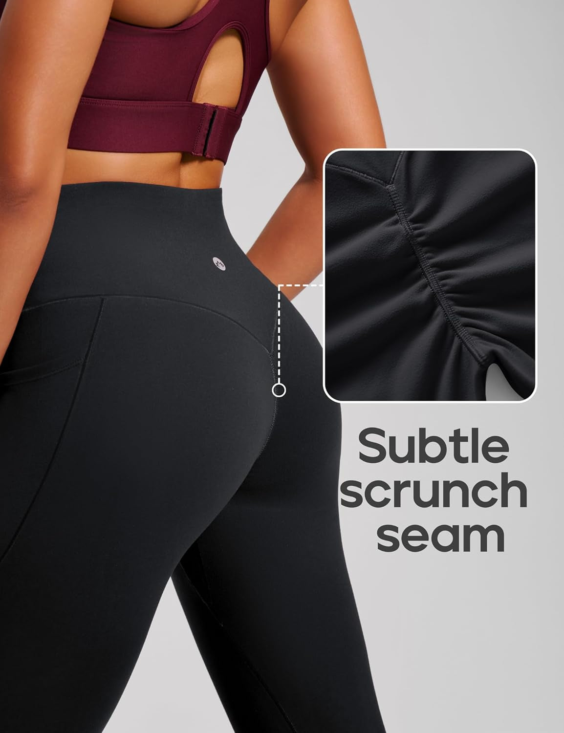 Scrunch Butt Lifting Leggings with Pockets for Women Tummy Control Compression Leggings No Front Seam Yoga Pants