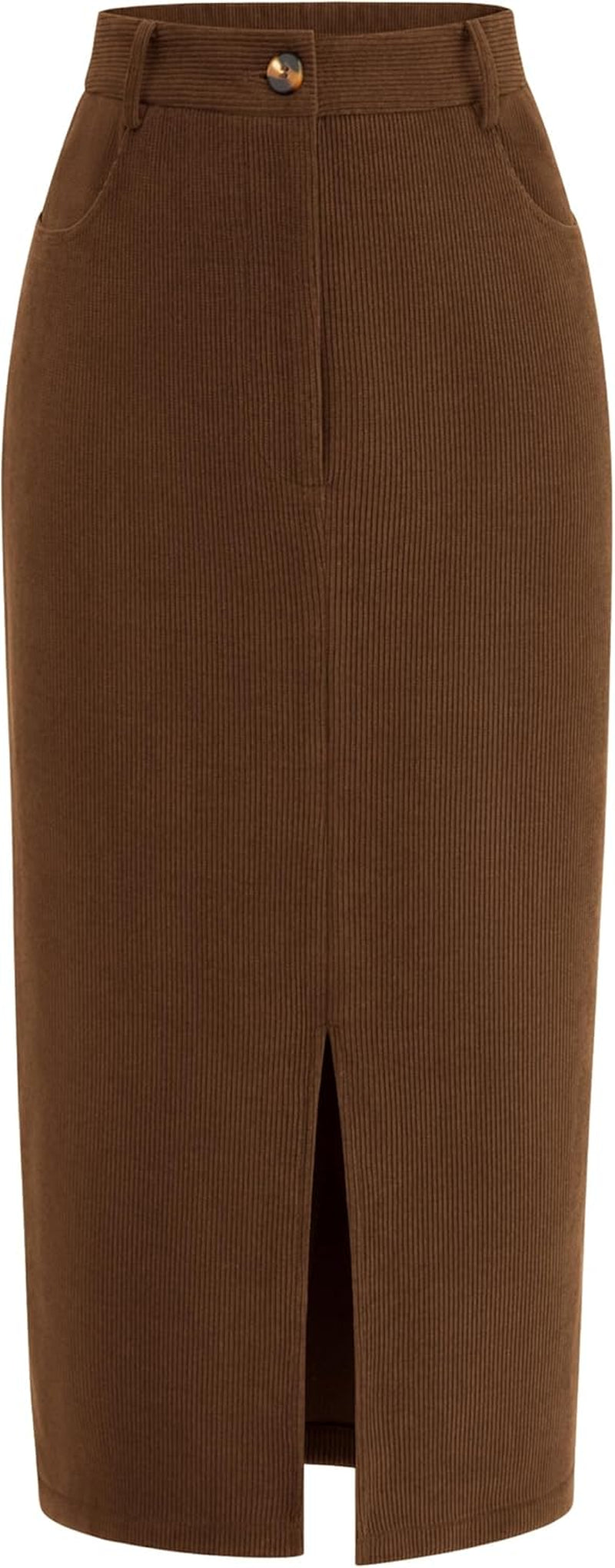 Corduroy Skirt Women Fall Fashion 2025 High Waisted Pencil Midi Skirts Business Casual Work Office Winter Outfit
