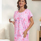6 Pack Nightgowns for Women Soft Sleepwear Short Sleeve Women'S Nightgowns Print Sleepdress