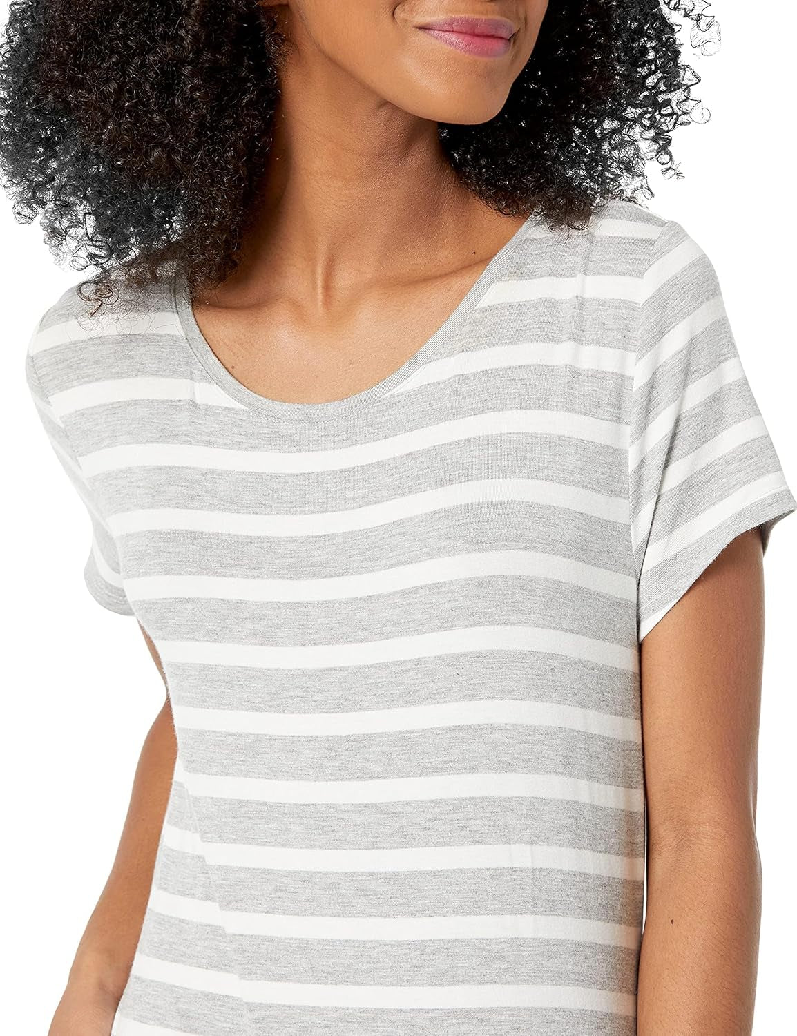 Womens Short-Sleeve Maxi Dress, Flowy